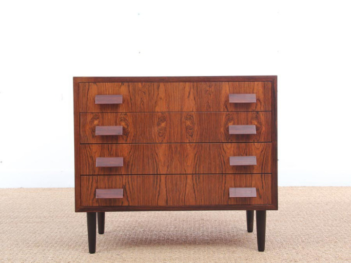 Mid-Century modern small chest of drawers in Rio rosewood