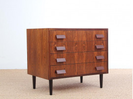 Mid-Century modern small chest of drawers in Rio rosewood