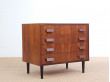 Mid-Century modern small chest of drawers in Rio rosewood