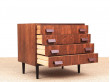 Mid-Century modern small chest of drawers in Rio rosewood