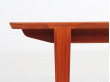 Mid-Century modern dining table in teak by Harry Rosengren Hansen 6/10 seats.