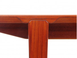 Mid-Century modern dining table in teak by Harry Rosengren Hansen 6/10 seats.