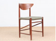 Suite de 4 chaises teck peter Hvidt Molgard Nielsen model 316