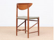 Mid-Century Modern Danish set of6 chairs in teck model 316 by Hvidt & Mølgaard Nielsen