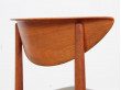 Mid-Century Modern Danish set of6 chairs in teck model 316 by Hvidt & Mølgaard Nielsen