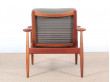 Mid century modern pair of armchair in teak model FD 133 by Finn Juhl