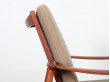 Mid century modern pair of armchair in teak model FD 133 by Finn Juhl