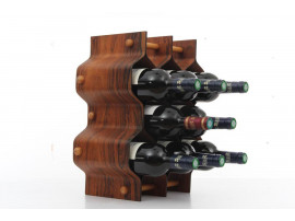 Mid modern century wine rack by Torsten Johansson in Rio rosewood