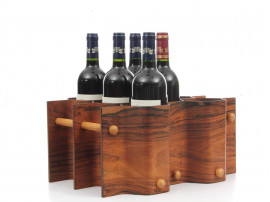 Mid modern century wine rack by Torsten Johansson in Rio rosewood