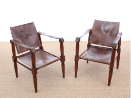 Pair of safari chairs