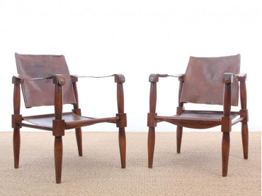 Pair of safari chairs