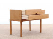 Mid-Century  modern chest of drawers or bed table in oak modele 384 by Kai Kristiansen 