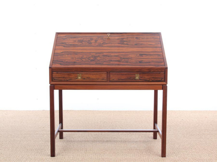 Mid-Century  modern scandinavian secretary in Rio rosewood by Dyrlund