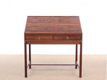 Mid-Century  modern scandinavian secretary in Rio rosewood by Dyrlund