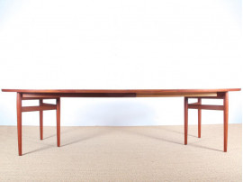 Mid century modern scandinavian dining table in teak by Arne Vodder