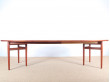 Mid century modern scandinavian dining table in teak by Arne Vodder