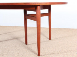 Mid century modern scandinavian dining table in teak by Arne Vodder