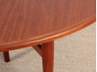 Mid century modern scandinavian dining table in teak by Arne Vodder