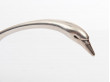 Sauceboat "Swan" with serving ladle in silver plated by Christian Fjerdingstad