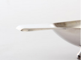 Sauceboat "Swan" with serving ladle in silver plated by Christian Fjerdingstad