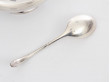 Sauceboat "Swan" with serving ladle in silver plated by Christian Fjerdingstad