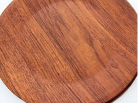 Set of 12 scandinavian plates in teak