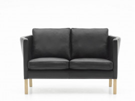 Canapé scandinave model AV 59, 2 places en cuir, (22 coloris)