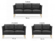 Mid-Century Modern scandinavian sofa by  Arne Vodder AV 59 new release.