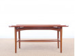 Table basse scandinave en teck.