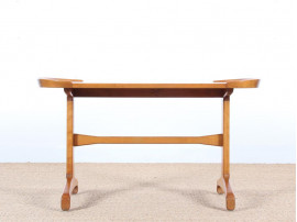 Mid-Century  modern  coffee table in beech and elm