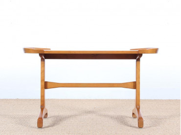 table basse ou table de lampe scandinave en hêtre et orme
