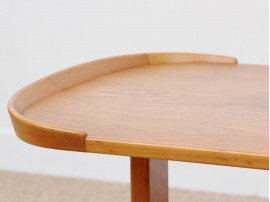 table basse ou table de lampe scandinave en hêtre et orme