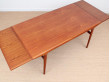 Mid-Century modern dining table in teak by Niels Møller 6/10 seats.