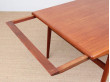 Mid-Century modern dining table in teak by Niels Møller 6/10 seats.