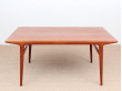 Mid-Century modern dining table in teak by Niels Møller 6/10 seats.