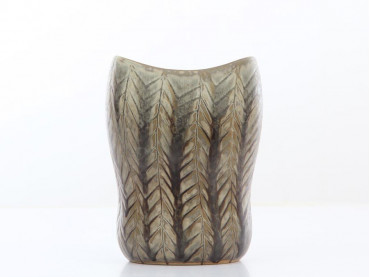 Céramique scandinave. Vase à écailles de serpent