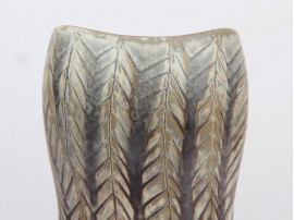 Céramique scandinave. Vase à écailles de serpent