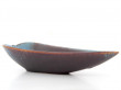 Rorstrand Brown & Blue Haresfur Leaf-Shaped Tray by Gunar Nylund