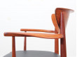 Mid-Century Modern Danish pair of armchairs in teck model 317 by Hvidt & Mølgaard Nielsen