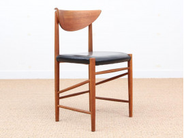 Mid-Century Modern Danish set of 6 chairs in teck model 317 by Hvidt & Mølgaard Nielsen