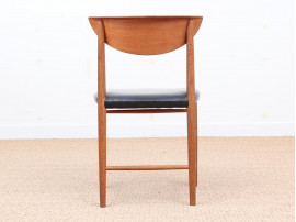 Mid-Century Modern Danish set of 6 chairs in teck model 317 by Hvidt & Mølgaard Nielsen