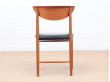 Mid-Century Modern Danish set of 6 chairs in teck model 317 by Hvidt & Mølgaard Nielsen