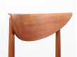 Mid-Century Modern Danish set of 6 chairs in teck model 317 by Hvidt & Mølgaard Nielsen