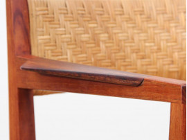 Danish mid-century modern pair of arm chairs model 350 by Peter & Orla Hvidt & Mølgaard-Nielsen for Søborg Møbelfabrik
