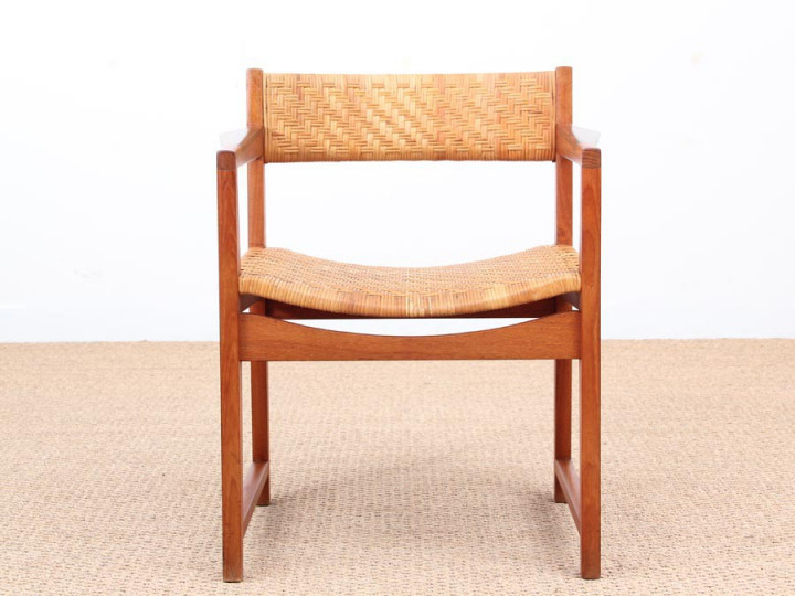 Danish mid-century modern arm chair model 350 by Peter & Orla Hvidt & Mølgaard-Nielsen for Søborg Møbelfabrik