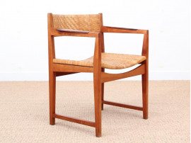 Danish mid-century modern arm chair model 350 by Peter & Orla Hvidt & Mølgaard-Nielsen for Søborg Møbelfabrik