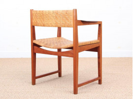 Danish mid-century modern arm chair model 350 by Peter & Orla Hvidt & Mølgaard-Nielsen for Søborg Møbelfabrik