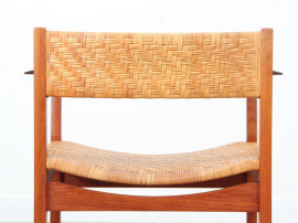 Danish mid-century modern arm chair model 350 by Peter & Orla Hvidt & Mølgaard-Nielsen for Søborg Møbelfabrik