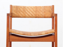 Danish mid-century modern arm chair model 350 by Peter & Orla Hvidt & Mølgaard-Nielsen for Søborg Møbelfabrik