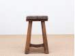 Antic swedish pine stool